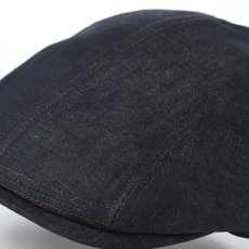 画像3: COTTON LINEN LIGHT DENIM HUNTING（コットン リネン ライトデニム ハンチング） SE812 ダークネイビー (3)