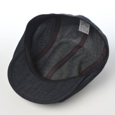 画像4: COTTON LINEN LIGHT DENIM HUNTING（コットン リネン ライトデニム ハンチング） SE812 ダークネイビー (4)