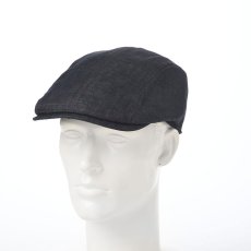 画像5: COTTON LINEN LIGHT DENIM HUNTING（コットン リネン ライトデニム ハンチング） SE812 ダークネイビー (5)