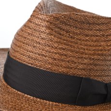 画像4: 50's VINTAGE PAPER BRAID HAT（50'sヴィンテージ ペーパーブレード ハット） SE813 ブラウン (4)