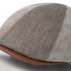 画像3: LINEN PATCHWORK HUNTING（リネンパッチワーク ハンチング） SE815 ブラウン (3)