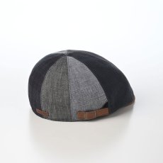画像2: LINEN PATCHWORK HUNTING（リネンパッチワーク ハンチング） SE815 ネイビー (2)
