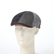 画像5: LINEN PATCHWORK HUNTING（リネンパッチワーク ハンチング） SE815 ネイビー (5)