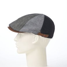画像6: LINEN PATCHWORK HUNTING（リネンパッチワーク ハンチング） SE815 ネイビー (6)