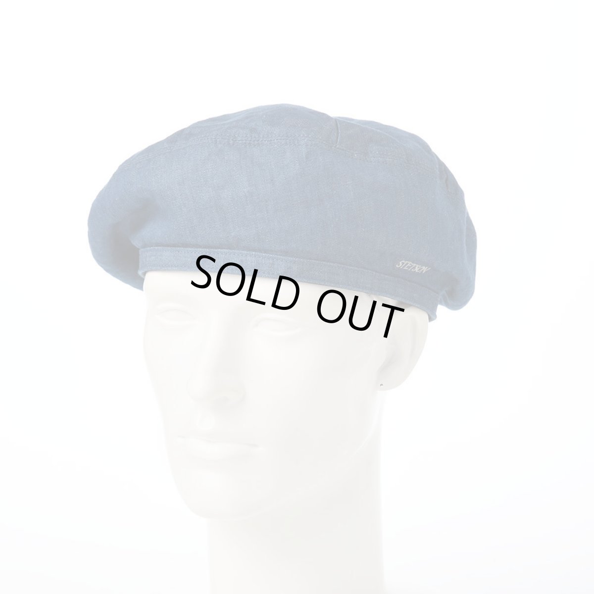 画像1: COTTON LINEN LIGHT DENIM BERET（コットン リネン ライトデニム ベレー） SE816 ブルー (1)