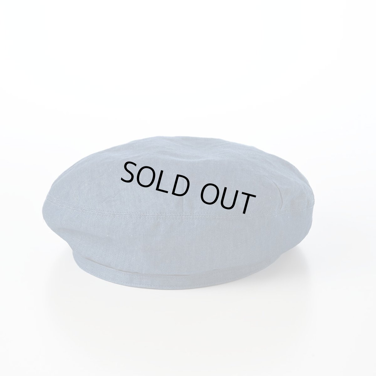 画像4: COTTON LINEN LIGHT DENIM BERET（コットン リネン ライトデニム ベレー） SE816 ブルー (4)