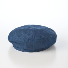 画像4: COTTON LINEN LIGHT DENIM BERET（コットン リネン ライトデニム ベレー） SE816 ブルー (4)
