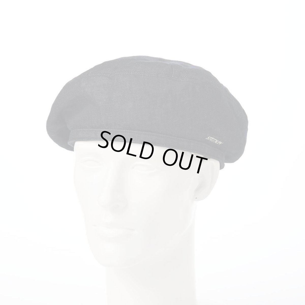 画像1: COTTON LINEN LIGHT DENIM BERET（コットン リネン ライトデニム ベレー） SE816 ダークネイビー (1)