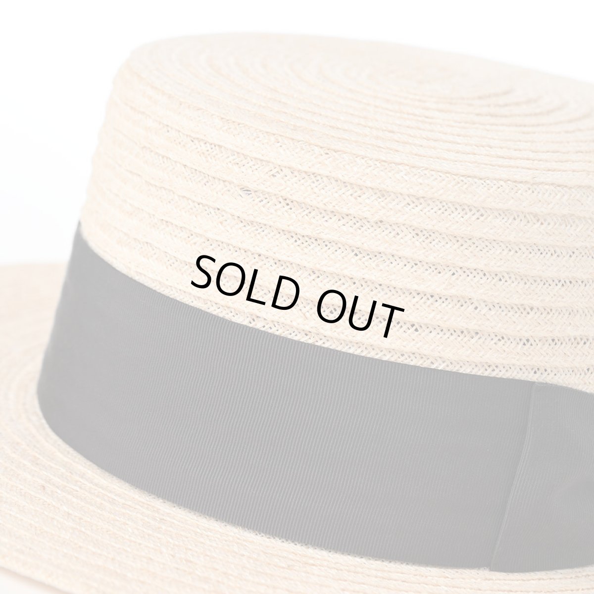 画像4: LINEN BRAID KANKAN HAT（リネンブレード カンカンハット） SE821 エクリュ (4)