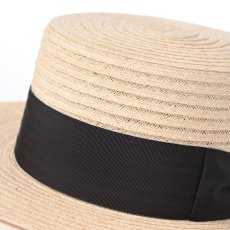 画像4: LINEN BRAID KANKAN HAT（リネンブレード カンカンハット） SE821 エクリュ (4)