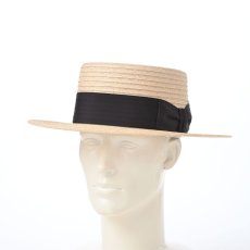 画像6: LINEN BRAID KANKAN HAT（リネンブレード カンカンハット） SE821 エクリュ (6)
