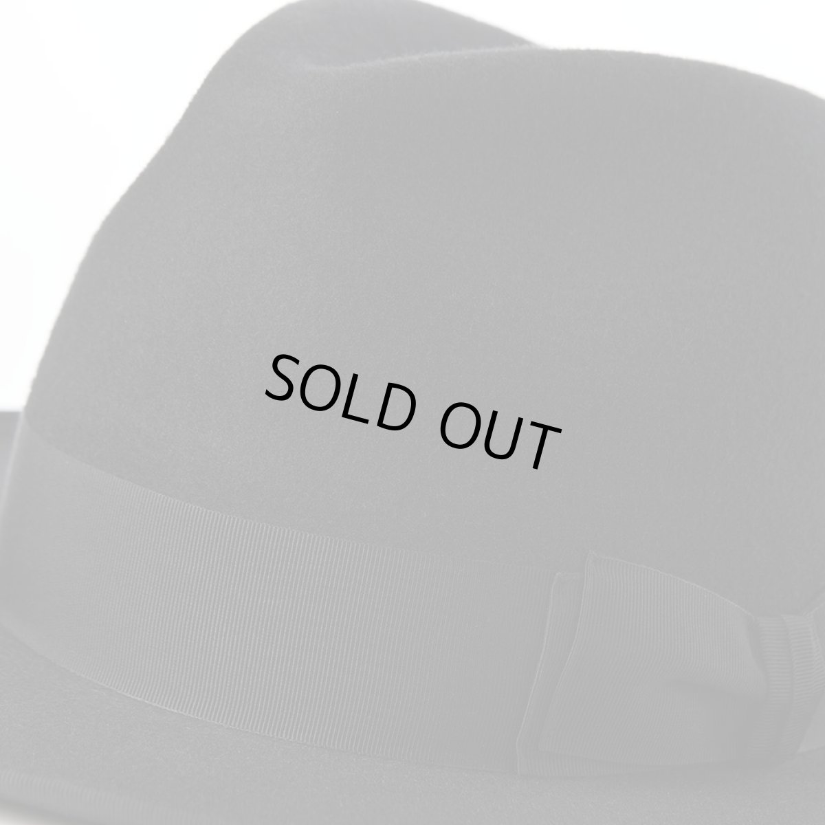 画像4: WOOL FELT LONG FLAT BRIM（ウールフェルト ロングフラットブリム） SE827 ブラック (4)