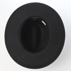 画像5: WOOL FELT LONG FLAT BRIM（ウールフェルト ロングフラットブリム） SE827 ブラック (5)
