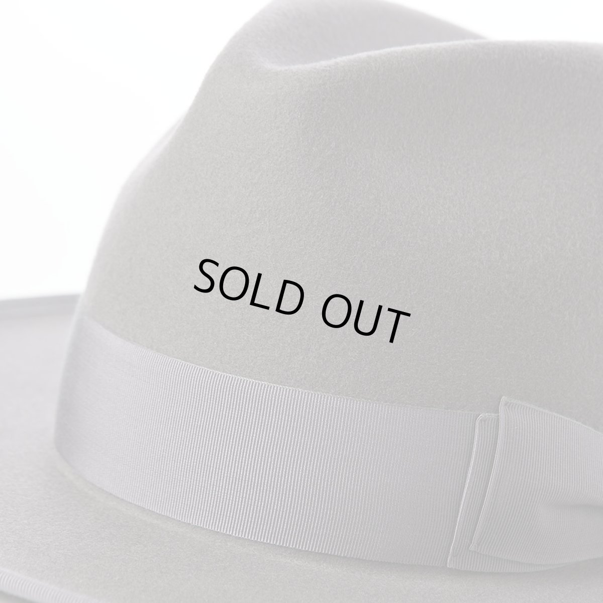 画像4: WOOL FELT LONG FLAT BRIM（ウールフェルト ロングフラットブリム） SE827 チャコール (4)