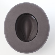 画像5: WOOL FELT LONG FLAT BRIM（ウールフェルト ロングフラットブリム） SE827 チャコール (5)