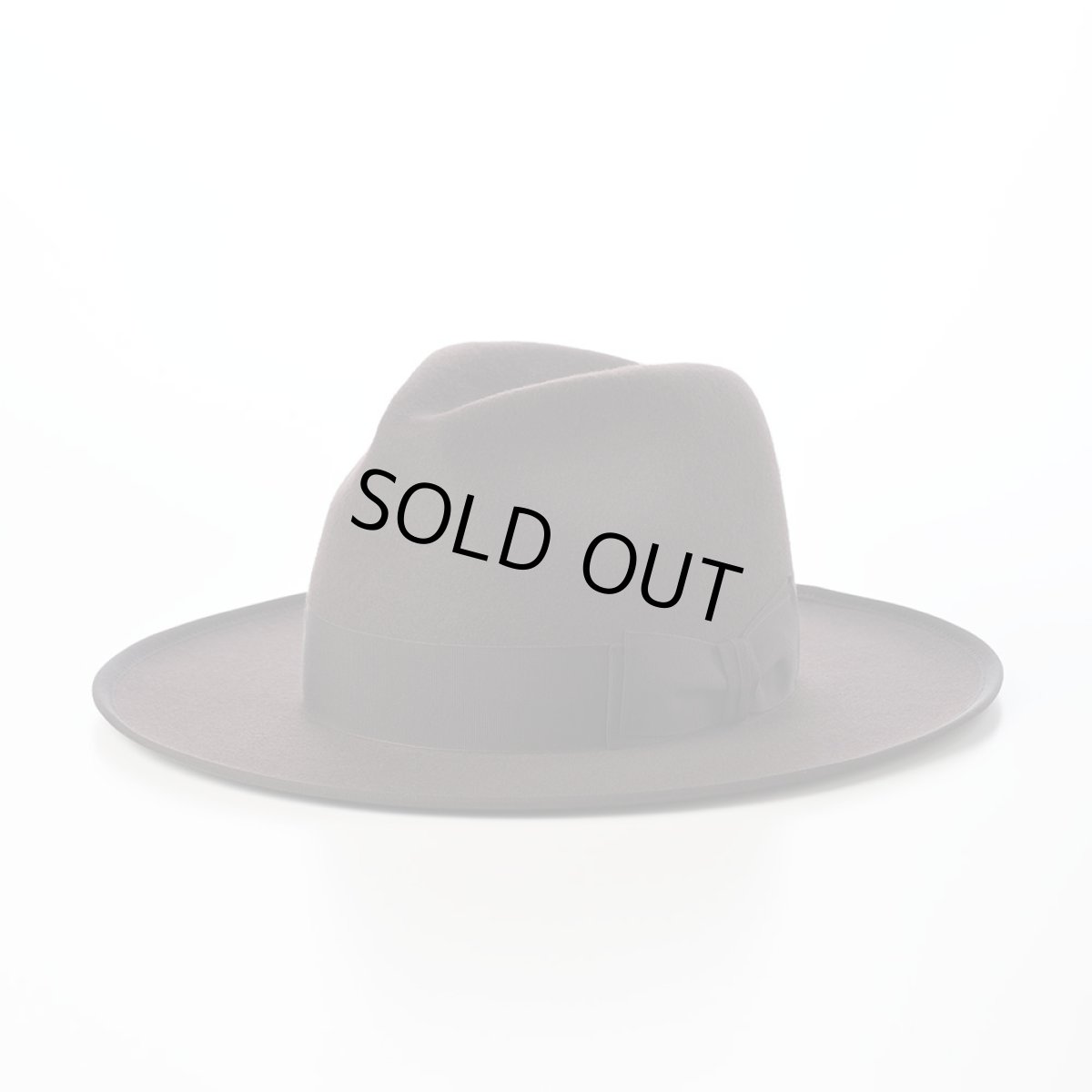 画像1: WOOL FELT LONG FLAT BRIM（ウールフェルト ロングフラットブリム） SE827 ダークブラウン (1)