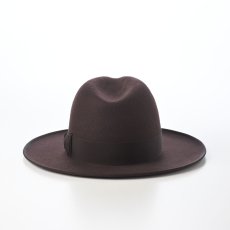 画像3: WOOL FELT LONG FLAT BRIM（ウールフェルト ロングフラットブリム） SE827 ダークブラウン (3)