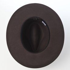 画像5: WOOL FELT LONG FLAT BRIM（ウールフェルト ロングフラットブリム） SE827 ダークブラウン (5)