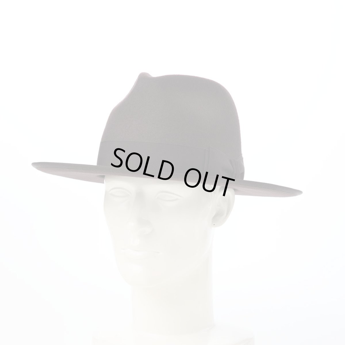 画像6: WOOL FELT LONG FLAT BRIM（ウールフェルト ロングフラットブリム） SE827 ダークブラウン (6)