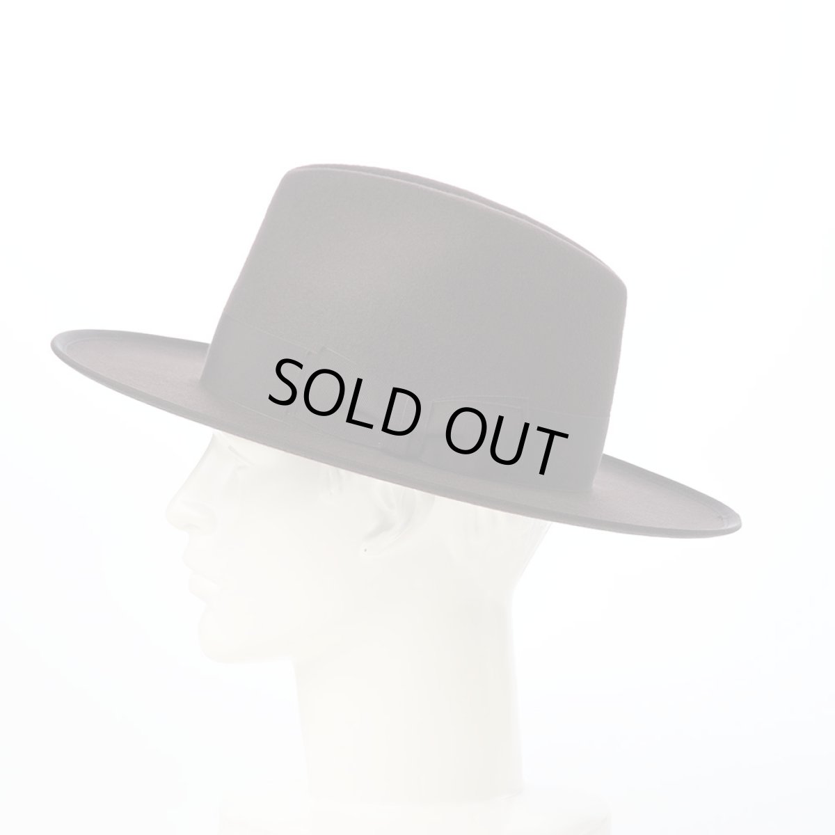 画像7: WOOL FELT LONG FLAT BRIM（ウールフェルト ロングフラットブリム） SE827 ダークブラウン (7)