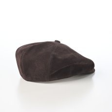 画像2: PIG SUEDE CASKET(ピッグスエード キャスケット) SE829 ダークブラウン (2)