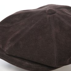 画像3: PIG SUEDE CASKET(ピッグスエード キャスケット) SE829 ダークブラウン (3)