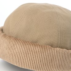 画像3: CORDUROY FISHERMAN CAP（コーデュロイ フィッシャーマン キャップ） SE832 ベージュ (3)