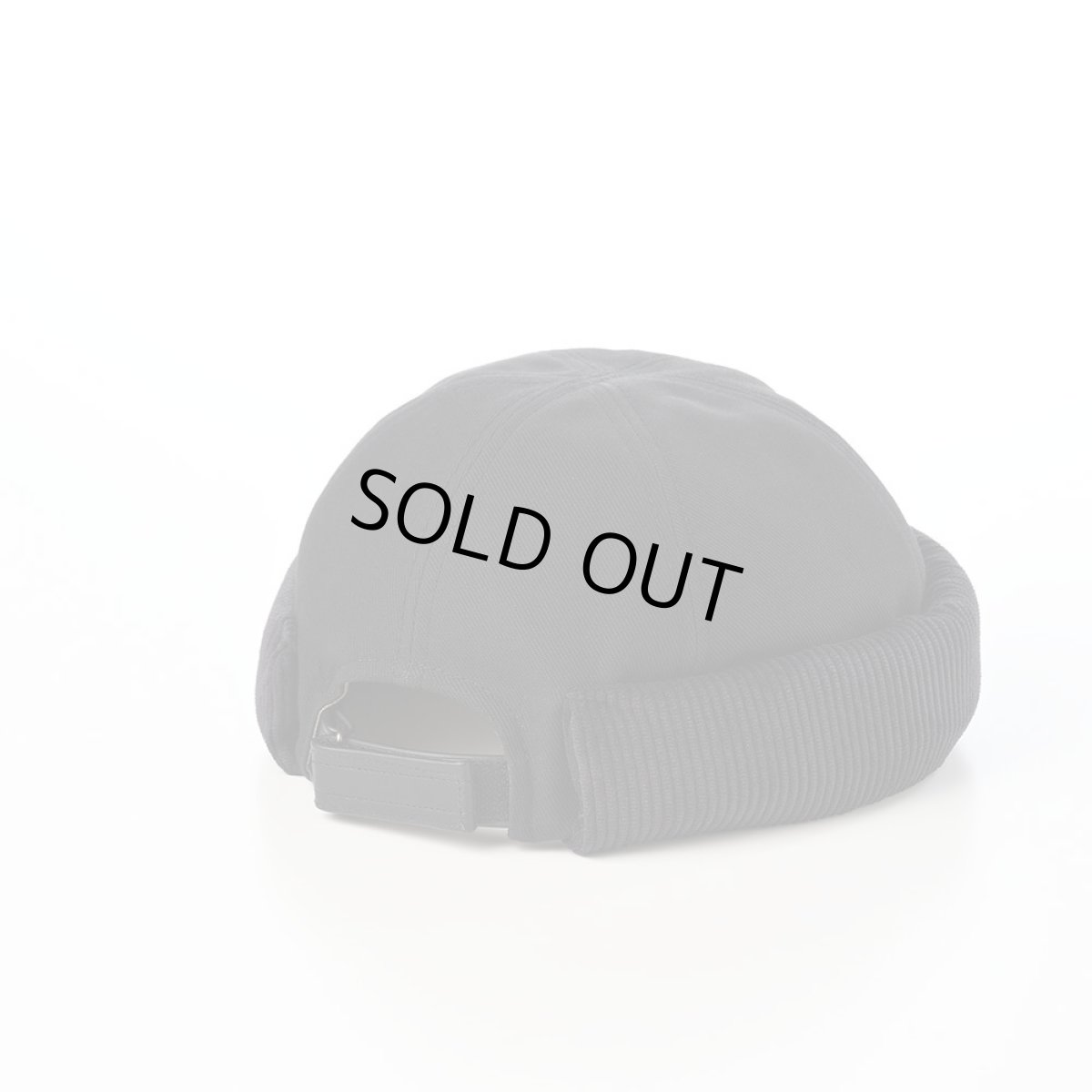 画像2: CORDUROY FISHERMAN CAP（コーデュロイ フィッシャーマン キャップ） SE832 ブラック (2)