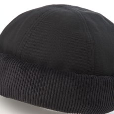 画像3: CORDUROY FISHERMAN CAP（コーデュロイ フィッシャーマン キャップ） SE832 ブラック (3)