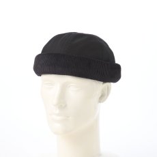 画像5: CORDUROY FISHERMAN CAP（コーデュロイ フィッシャーマン キャップ） SE832 ブラック (5)