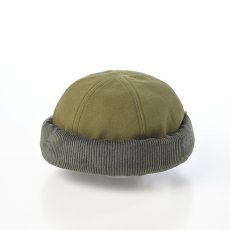 画像1: CORDUROY FISHERMAN CAP（コーデュロイ フィッシャーマン キャップ） SE832 カーキ (1)