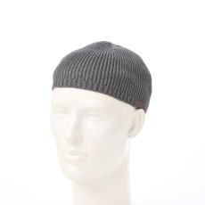 画像1: CASHMERE COTTON KNIT WATCH（カシミア コットン ニットワッチ） SE838 チャコール (1)