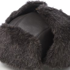 画像3: LAMB LEATHER FLIGHT CAP(ラムレザー フライトキャップ) SE840 ダークブラウン (3)