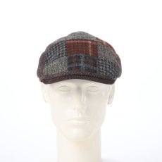 画像7: HARRISTWEED FIVE PATCHWORK HUNTING(ハリスツイード ファイブパッチワーク ハンチング) SE841 ブラウン (7)