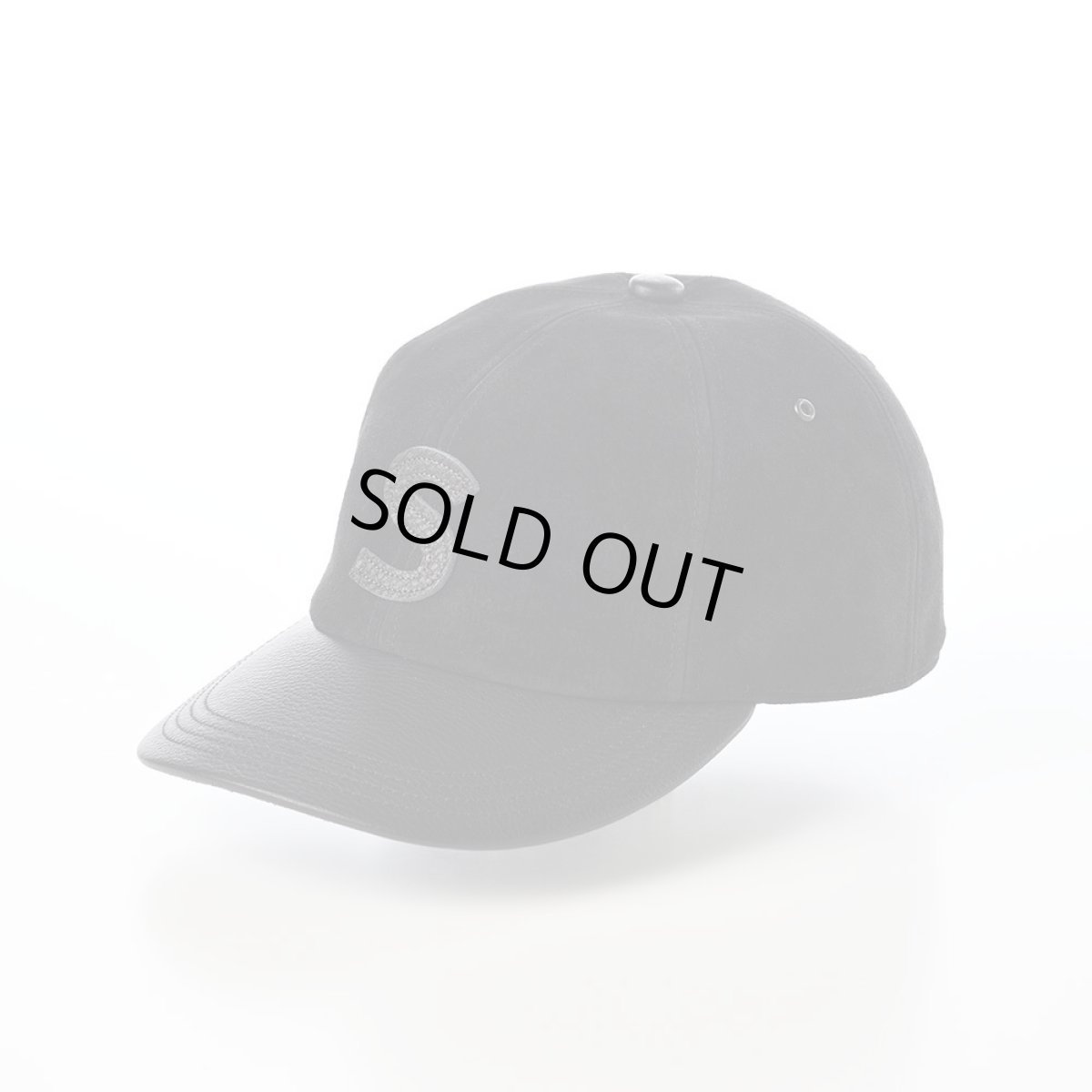 画像1: ONE TONE LEATHER CAP（ワントーン レザー キャップ） SE844 ブラック (1)