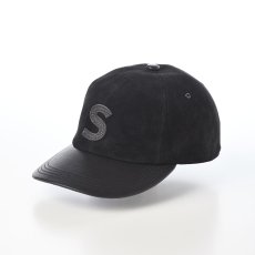 画像1: ONE TONE LEATHER CAP（ワントーン レザー キャップ） SE844 ブラック (1)