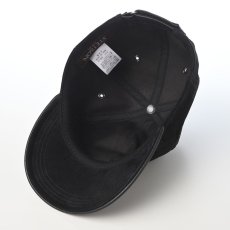 画像4: ONE TONE LEATHER CAP（ワントーン レザー キャップ） SE844 ブラック (4)