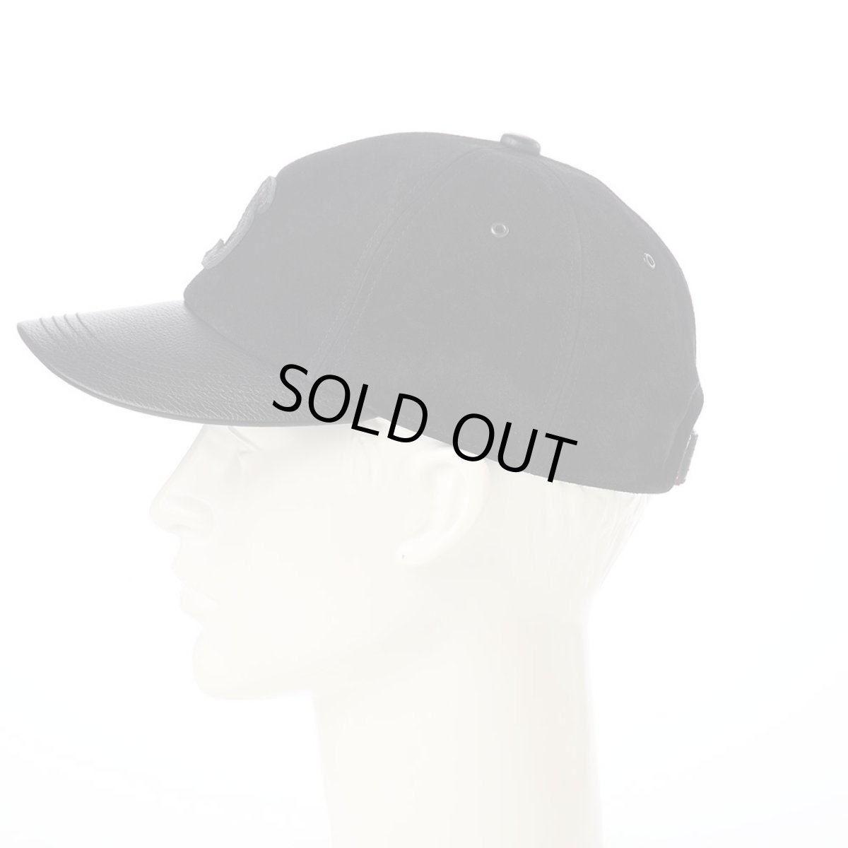 画像6: ONE TONE LEATHER CAP（ワントーン レザー キャップ） SE844 ブラック (6)