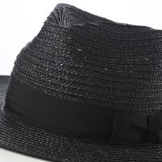 画像4: VINTAGE PAPER BRAID HAT（ヴィンテージ ペーパーブレード ハット） SE851 ブラック (4)