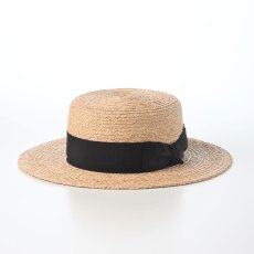 画像1: RAFFIA BRAID KANKAN HAT（ラフィアブレード カンカンハット） SE852 ベージュ (1)