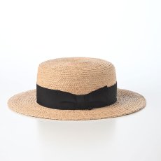 画像2: RAFFIA BRAID KANKAN HAT（ラフィアブレード カンカンハット） SE852 ベージュ (2)