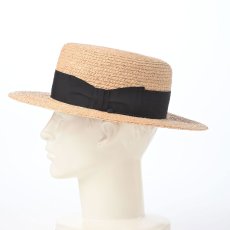 画像7: RAFFIA BRAID KANKAN HAT（ラフィアブレード カンカンハット） SE852 ベージュ (7)