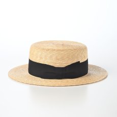 画像2: STRAW BRAID KANKAN HAT（ストローブレード カンカンハット） SE853 ベージュ (2)