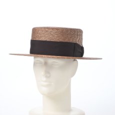 画像6: STRAW BRAID KANKAN HAT（ストローブレード カンカンハット） SE853 ブラウン (6)