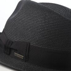 画像4: PAPER BRAID HAT（ペーパーブレード ハット） SE855 ブラック (4)