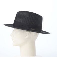 画像7: PAPER BRAID HAT（ペーパーブレード ハット） SE855 ブラック (7)