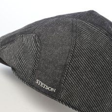 画像3: WASHED DENIM PATCHWORK HUNTING（ウォッシュドデニム パッチワーク ハンチング） SE870 ブラック (3)
