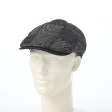 画像5: WASHED DENIM PATCHWORK HUNTING（ウォッシュドデニム パッチワーク ハンチング） SE870 ブラック (5)