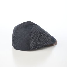 画像2: WASHED DENIM PATCHWORK HUNTING（ウォッシュドデニム パッチワーク ハンチング） SE870 ネイビー (2)