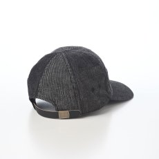 画像2: WASHED DENIM PATCHWORK CAP（ウォッシュドデニム パッチワーク キャップ） SE871 ブラック (2)